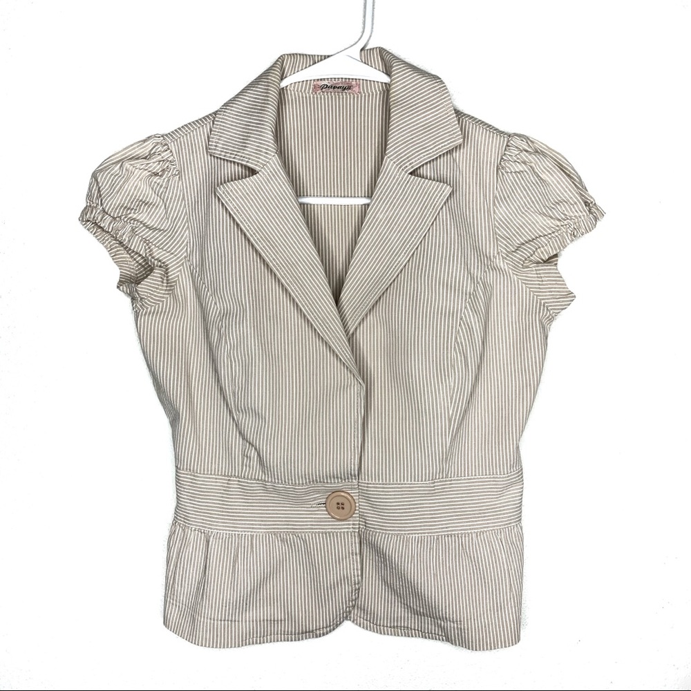 Papaya Vest Shirt Office Clothes
